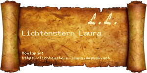 Lichtenstern Laura névjegykártya