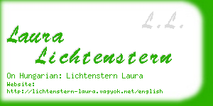 laura lichtenstern business card